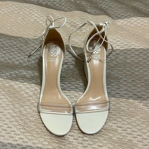Vince Camuto White Platform Heels